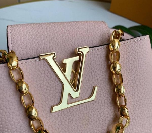 Knockoff Louis Vuitton Capucines Mini Chain Bag In Pink